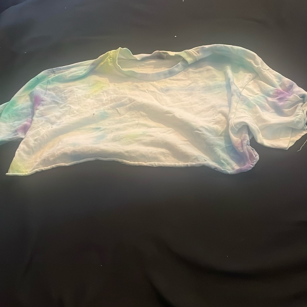 Tied die crop top